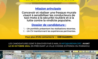 Avis d’appel d’offres pour la réalisation de deux fresques murales pour la promotion des droits humains.